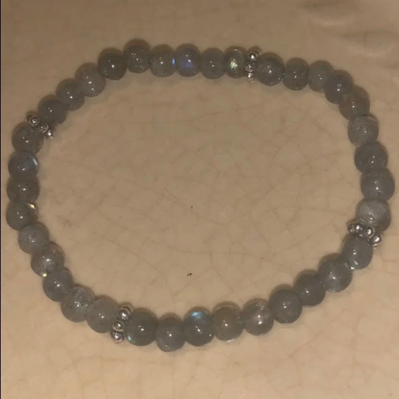 🧿2/$15🧿 New Handmade✋🏼Flashy⚡️Labradorite 3-4mm NaturalStone Stretch Bracelet - Picture 5 of 9